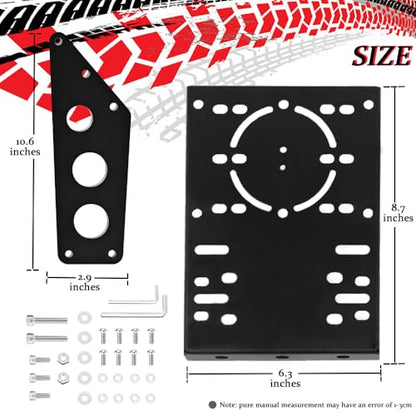 Racing Shifter Mounting Bracke for Racing Wheel Stand | with Mounting Bolts Fit for Our Racing Simulator Cockpit 30MM Mounting Pipe Bracket Accessories