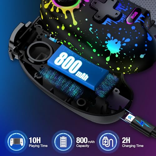 AXYBCOOL Mobile Wireless Phone Controller for iphone/Android with Hall Joystick, Mobile Game Controller with Phone Case Support