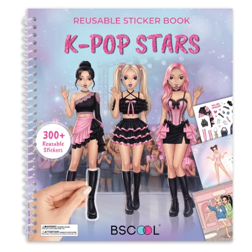 Kpop Star and I Love Fashion Designer Kit Reusable Sticker Book - color: Dress Up - K Pop Star