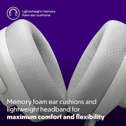 JBL Quantum 100M2 Wired Gaming Headset, Detachable Mic - White | Memory Foam Ear Cushions And 3.5 Mm Jack Work With PC, PlayStation, Xbox, Nintendo Switch For Immersive PC Gaming Sessions - color: White