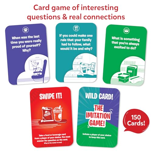 Skillmatics Train of Thought – Icebreaker & Conversation Card Game | Fun for Family Game Night, Travel Toys, Screen-Free, Gift for Boys and Girls Ages 6 and Up