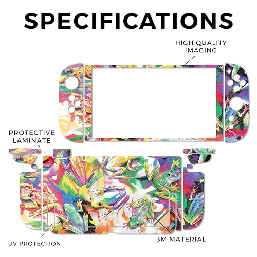 Glossy Glitter Gaming Skin Compatible with Nintendo Switch 2 Console Only - Wet Paint - Premium 3M Vinyl Protective Wrap Decal Cover - Easy to Apply | Crafted in The USA by MightySkins - color: Wet Paint, size: Switch 2 Console Skin Only, style: Glossy Gl