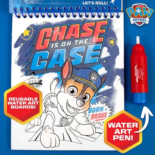 Paw Patrol Aqua Art, Color 4 Reusable Aqua Art Pages with a Water Pen, Reusable No-Mess Toddler Activities, Water Reveal Activity Book, Paw Patrol Toy, Toddler Travel Activities, Kids Travel Toys - style: Paw Patrol