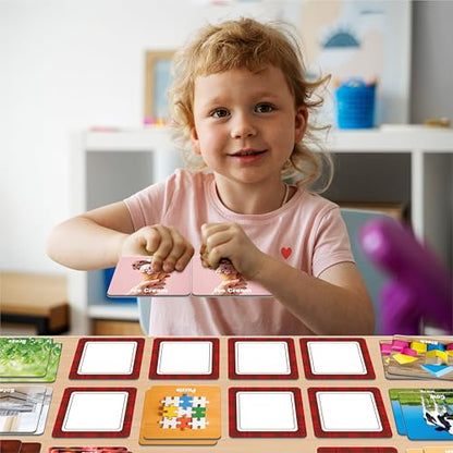 Hebayy 72 PCS Daily Items Matching Game, 36 Designs Everyday Objects Memory Cards Engaging Picture Matching Game, Educational Learning Toys for Preschool 4 5 6 Years Old - style: Daily Items