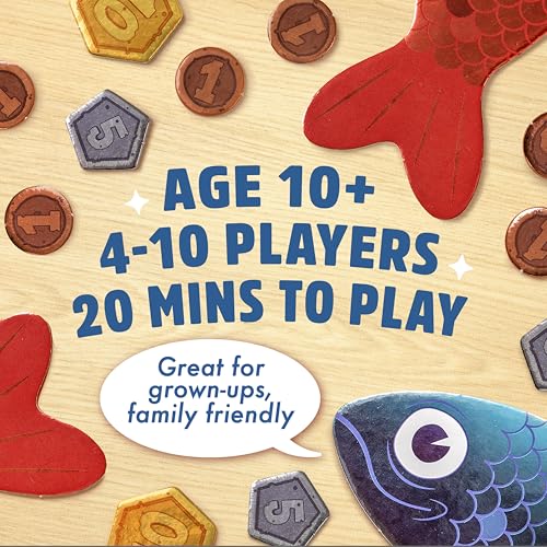 Sounds Fishy Amazon Exclusive Trivia Party Game, Age 10+ | Bluffing Beats Brains, Different Every Time, Know It or Make It Up, Ages 8+, Fun for Kids & Adults, Great for Cookouts