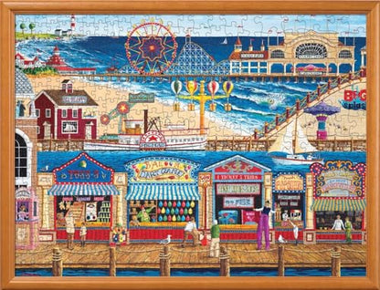 MasterPieces 400 Piece Jigsaw Puzzle For Adults, Family, Or Youth - Ocean Park - 18"x24" | 400 Pieces, Family-Friendly Piece Count and Difficulty - style: Ocean Park