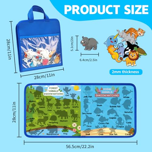 Animal Felt Flannel Board, Felt Story learning Board for Toddlers, Classroom,Preschool,Kiddie Corner, Interactive Learning Activities, Educational Flannel Toy for Toddlers 3+, Gifts for Kids