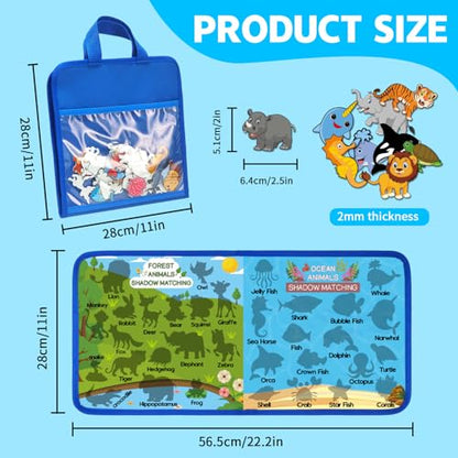 Animal Felt Flannel Board, Felt Story learning Board for Toddlers, Classroom,Preschool,Kiddie Corner, Interactive Learning Activities, Educational Flannel Toy for Toddlers 3+, Gifts for Kids