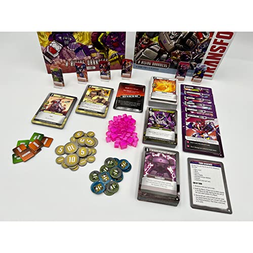 Renegade Game Studios Transformers Deck-Building Game: A Rising Darkness | Standalone Expansion for 1-5 Players, Ages 14+, Decepticon Themed Card Game, 45-90 Min Playtime, Competitive or Co-op