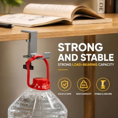 JAKO Aluminum Alloy Headphone Stand for Desk, Foldable Headphone Holder - Headset Stand Hook Mount, PC Gaming Headset Holder Under Desk Clamp for Office, Computer, Student Class Table, Handmade Table - color: Grey