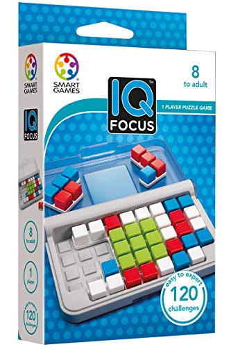 SmartGames IQ Focus – Color & Logic Puzzle with 120 Challenges – Compact Brain Teaser Game for Kids & Adults Ages 7+ - style: IQ Focus