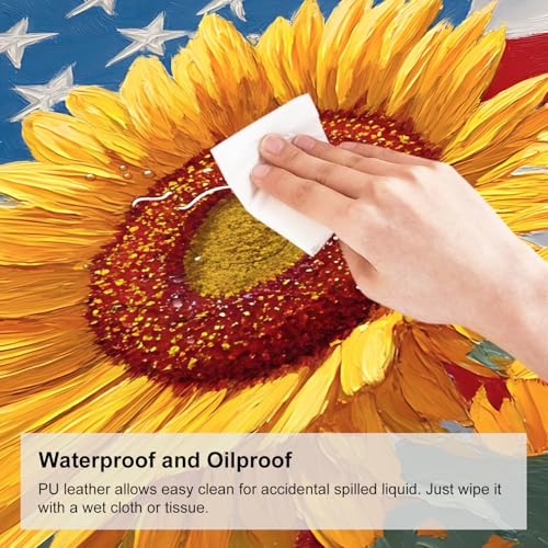 Mouse Pad, Large Anti-Slip with Stitched Edges Desk Mat Desktop Laptop Computer Desk Keyboard Mat,Table Protector Blotter Mat (Sunflower, 31.5" x 11.8") - color: Sunflower, size: 31.5" x 11.8"