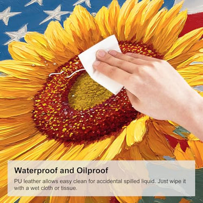 Mouse Pad, Large Anti-Slip with Stitched Edges Desk Mat Desktop Laptop Computer Desk Keyboard Mat,Table Protector Blotter Mat (Sunflower, 31.5" x 11.8") - color: Sunflower, size: 31.5" x 11.8"