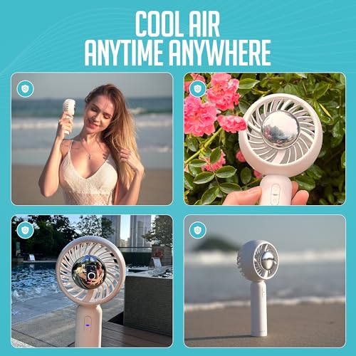 Formano Cold Air Portable Cooling AC Handheld Fans – The GENUINE Rechargeable Portable Ice Cooling Refrigerating Pad Handheld Cooling Fan That Blows Cold Air