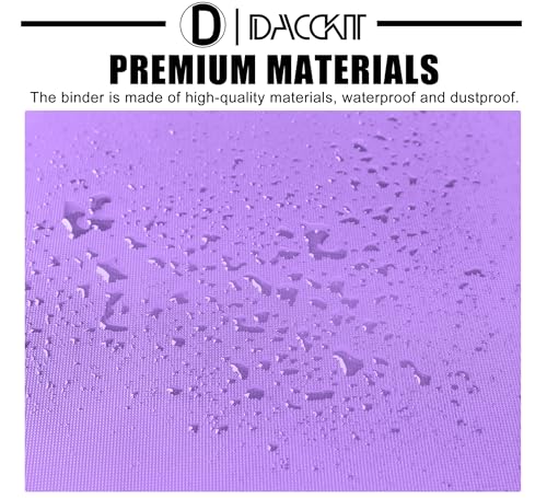 D DACCKIT 2000 Pocket Card Binder - Premium 20 Pocket Trading Card Binder with Sleeves Fits 2000 Cards, Ringless Card Album for TCG - Model A，Light Purple - color: Light Purple