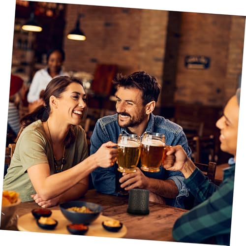 1Set Silent Dice Cup with Dice and Base Compact PU Shaking Container for Parties and Ktv Easy to Clean and Convenient Dice Storage