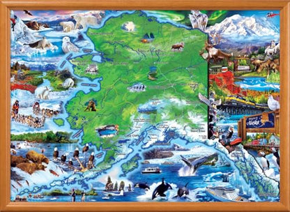 MasterPieces - 1000 Piece Jigsaw Puzzle, Alaska National Park, Fun for Adults, Family, Kids 19.25"x26.75" - style: Alaska