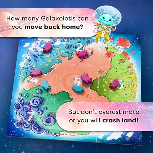 HABA Galaxolotl – Math-Based Strategy Kids Card Games for Ages 8+, Space-Themed Kids Board Games for Family Night