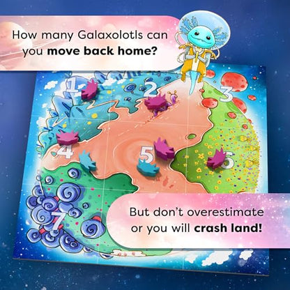 HABA Galaxolotl – Math-Based Strategy Kids Card Games for Ages 8+, Space-Themed Kids Board Games for Family Night
