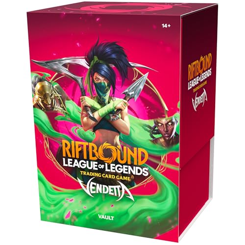 Riftbound: League of Legends TCG Vendetta - Vault -Bundle Collection Set: 6 Booster Packs, Runes, 3 Token Cards, Trading Card Game, Randomly Assorted