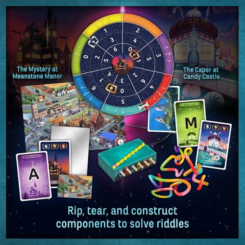 EXIT: The Game - Family - 2 Escape Adventures, At-Home Escape Room, Co-Operative Game, Family Activity, Brainteasers, 2-4 Players