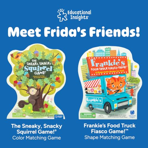 Educational Insights Frida's Fruit Fiesta - ABC Matching Games for Kids Ages 4-8, Alphabet Bingo Game for Kids, Toddler Board Games and Fine Motor Skills Toys, Preschool Letter Learning Alphabet Toys