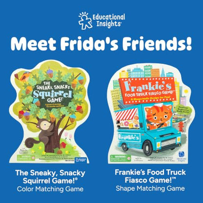 Educational Insights Frida's Fruit Fiesta - ABC Matching Games for Kids Ages 4-8, Alphabet Bingo Game for Kids, Toddler Board Games and Fine Motor Skills Toys, Preschool Letter Learning Alphabet Toys