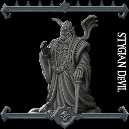 Generic Styxrazor, The Stygian Horror | Amnizu | Stygian Devil Miniature for Tabletop Games Like D&D and War Gaming Medium (Normal Size), Gray, 02S054 - size: Medium (Normal Size)
