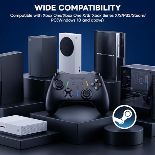 Sehawei Wireless Controller for Xbox One/Xbox One S,PC,Macro & Turbo | 2.4 GHz Wireless Controller Plug and Play, Compatible with Xbox One/Xbox One S/Xbox One X/Xbox series S/Xbox Series X/PS3/PC