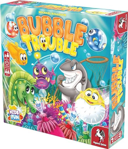 Bubble Trouble – Board Game by Pegasus Spiele 1-4 Players – Board Games for Family – 15-25 Minutes of Gameplay – Games for Family Game Night – Kids and Adults Ages 5+ - English Version