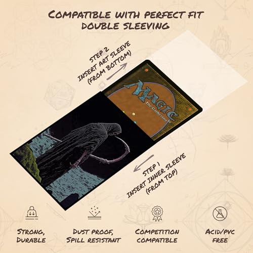Grim Reaper 3 - MTG Card Sleeves, 104ct, Standard Size, Textured | Perfect for Double Sleeving, Smudge Resistant Matte Back, Standard 66x92mm - Compatible with Magic The Gathering & TCG Cards - color: Grim Reaper 3, size: Textured