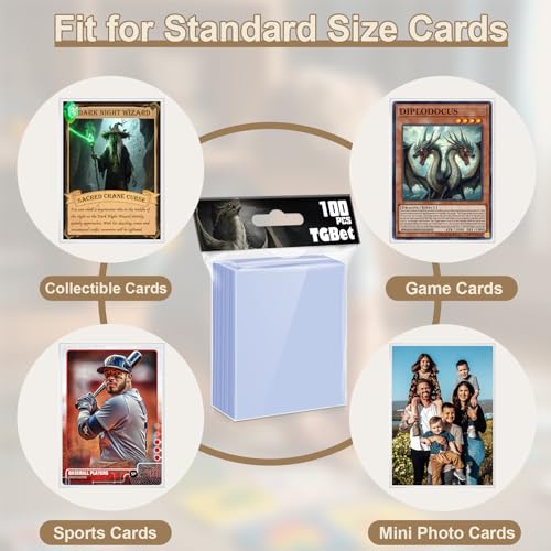 1200 Count MTG Card Sleeves for Trading Cards, Soft Penny Card Sleeve Card Protectors Fits MTG, TCG Cards, Sports Cards, Game Cards - color: 1200p