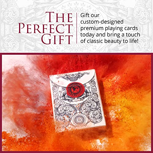Medieval Playing Cards with Unique Seal and Free Card Game eBook, Stand Out with Cool Poker Cards, Black Deck of Playing Cards, Unique Illustrated Designs for Kids & Adults, Playing Card Decks - color: Black