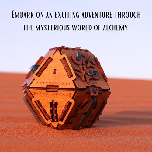 Puzzle Potato Philosopher's Stone Puzzle Box - Escape Room Game-3D Wooden Puzzles for Adults- Escape Room Game - Money Puzzle Box for Cash Gift (Crystal Blue) - color: Philosopher's Stone(crystal Blue)