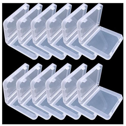 12Pcs Game Case Clear Game Card Box Anti Dust Cover Transparent Storage Box Case for DS 3DS DSI Protective Single Cartridge Holder