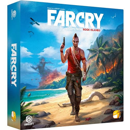 Funforge Far Cry Cooperative Combat Strategy Board Game - Escape from Rook Islands with Solo & Multiplayer Scenarios, Ages 14+, 1-4 Players - style: Combat