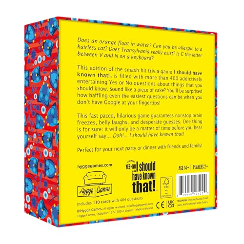 I Should Have Known That Trivia Game Yes or No Edition – A Trivia Game About Things You Oughta Know