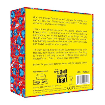 I Should Have Known That Trivia Game Yes or No Edition – A Trivia Game About Things You Oughta Know