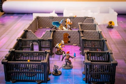 Dirt Cheap Dungeons - Jail Cell Kit | Modular & Customizable | Injection-Molded for Superior Durability | TTRPG Accessories for D&D, Daggerheart, & Tabletop Gaming
