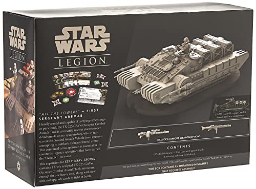 Star Wars: Legion TX-225 GAVw Occupier Combat Assault Tank UNIT EXPANSION - Tabletop Miniatures Game, Strategy Game for Kids and Adults, Ages 14+, 2 Players, 3 Hour Playtime, Made by Atomic Mass Games - style: Galactic Empire Expansions: TX-225 GAVw Occup