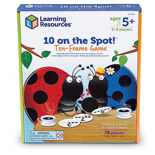 Learning Resources 10 on the Spot Ten Frame Game