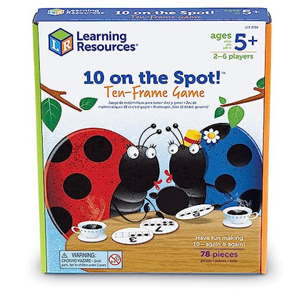 Learning Resources 10 on the Spot Ten Frame Game