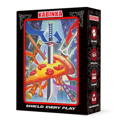 Kabinka MTG Card Sleeves - Turtles 100 Standard Size Pack Clear Front & Matte Finish Back MTG Sleeves for Magic The Gathering TCG - color: A