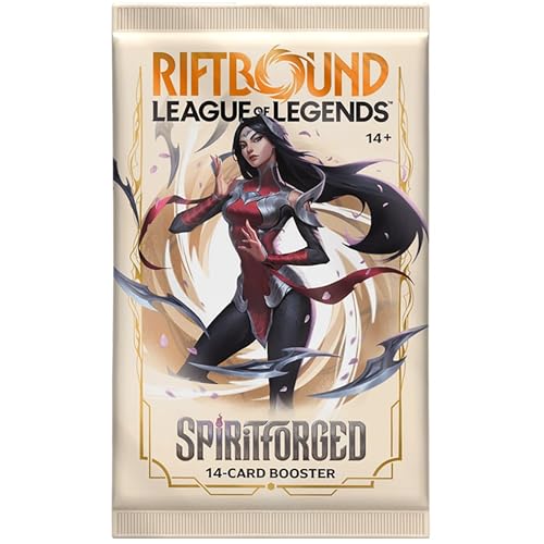 Riftbound: League of Legends TCG Spiritforged - Booster Display - 24 Booster Packs (14 Cards Ea), Deck-Building Trading Card Game, Randomly Assorted