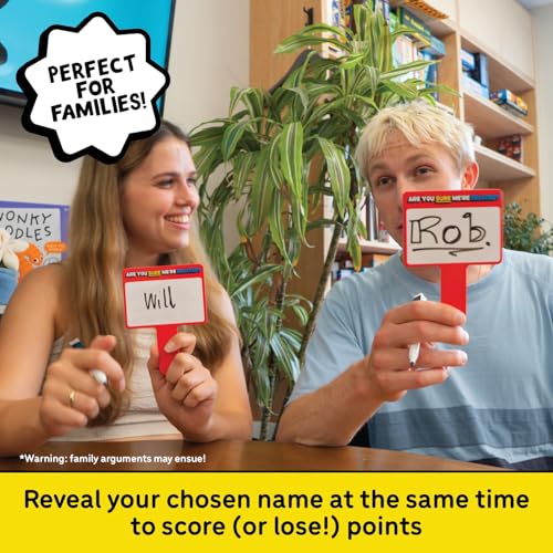 Lucky Egg are You Sure We’re Related? – Hilarious Family Games for Kids and Adults | Board Game with 200 Cards, Paddles & Spinner | Party Games for Family Game Night for 8+ | 2–8 Players