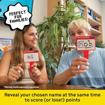 Lucky Egg are You Sure We’re Related? – Hilarious Family Games for Kids and Adults | Board Game with 200 Cards, Paddles & Spinner | Party Games for Family Game Night for 8+ | 2–8 Players