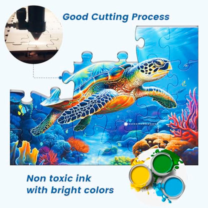 24 Large Piece Puzzle for Seniors 6 Pack Puzzles Dementia Alzheimer's Products and Activities for The Elderly Adults Puzzle Alzheimer's Easy Puzzles Gift Memory Games for Patients, 6 Storage Bag - style: 24 Large Pieces