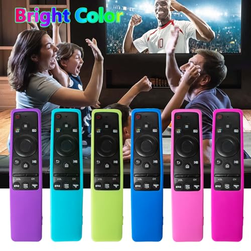 2 Pack Cover for Samsung Remote Silicone Protective Case Compatible with Samsung TV Remote Control Cover BN59 Series Glow in The Dark Remote Skin Sleeve (Glow Green + Glow Blue) - color: Glow Green + Glow Blue