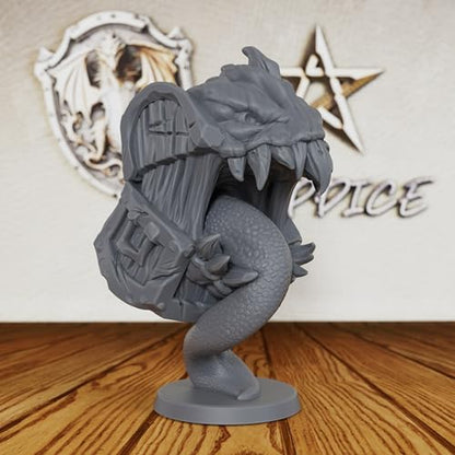 AUSPDICE 28MM Unpainted Mimic DND Miniature, Fantasy Tabletop Gaming Figurine, Compatible with Dungeons and Dragons, TTRPG Games, RPG Accessory for Dungeon Trap Scenarios & DMS-AS377