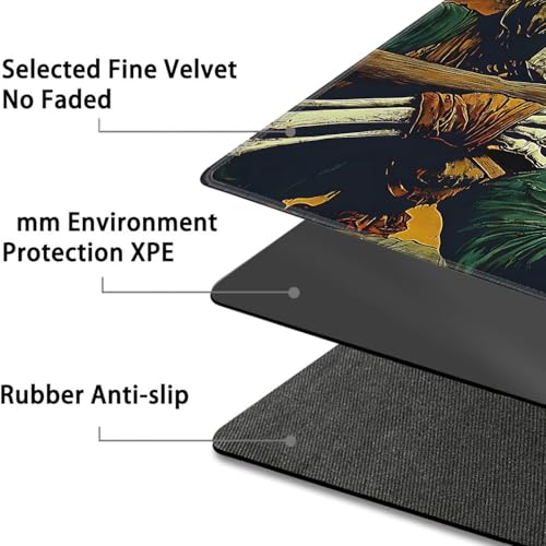 for MTG Game Playmat - 24 x 14 inches with Dices and Storage Bags, Non-Slip Base for TCG and Board Game Card Mats, Trading Card Games Mat, Skeleton Gunners Pattern Collectible Card Playmats - color: Jv-playmat-p7-1-h223